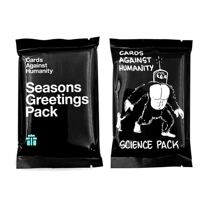 Seasons Greetings Pack Science Pack, 1 Bag Cards Against Humanity, Mini Expansion Pack, Funny Card Game for Festival Party Christmas Toy Gift