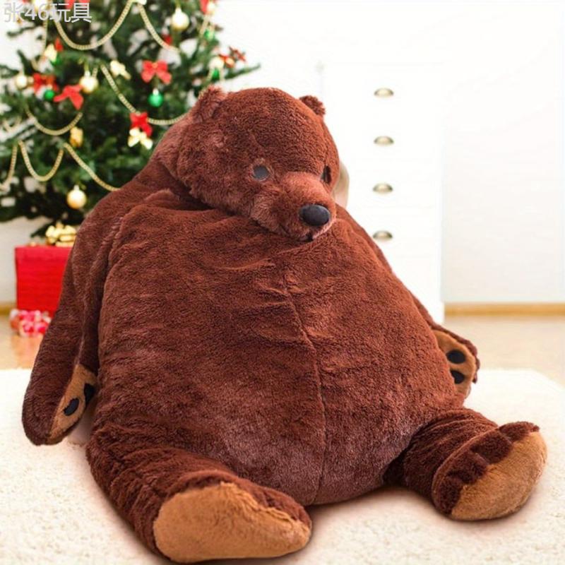 1pc, Djungelskog Bear Giant Stuffed Bear Plush Toy, Cute Plush Toy, Soft Plush Doll, Toys For Kids, Birthday Gifts For Boys And Girls, Gifts For Kids, Children's Gifts, Party Gifts (Brown, 31.5in 80cm)