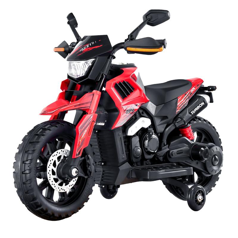 Christmas Gift! Kids Ride on Motorcycle 6V Electric Motorbike with LED for Kids Aged 3+