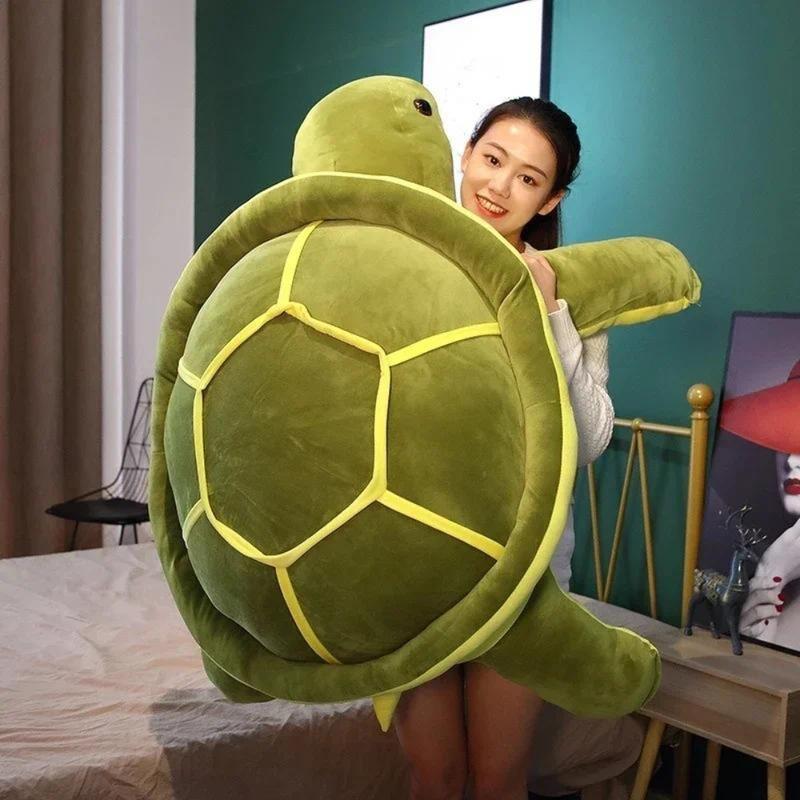 Lovely turtle plush toy soft rubber animal room decoration birthday gift