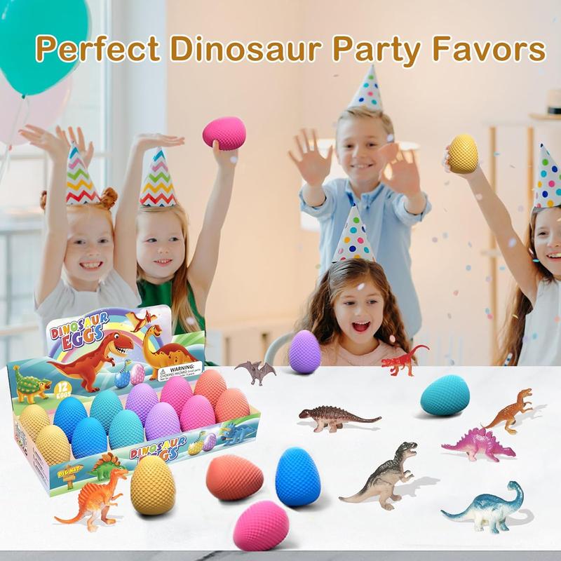 Dinosaur Eggs Dig Kit Toys - 12 Dino Easter Eggs Fossil Eggs Excavation Kit for Kids Easter Party Favor Basket Stuffers STEM Toy Christmas Birthday Gift for Boys Girls Age  4 5 6 7 8 9 10 11  12+ Years Old