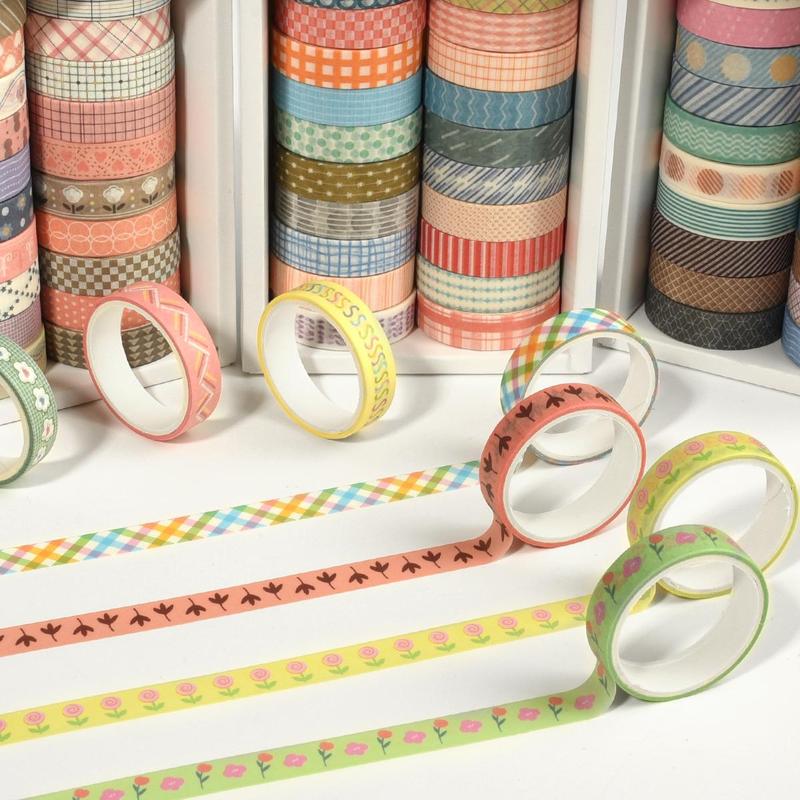 Cartoon Tape Box Set, 20 Rolls Handbook Washi Tape, Decorative Tape for Scrapbooking, Gift Wrapping, Journal Making, DIY Decorative Tape, Bedroom Decor