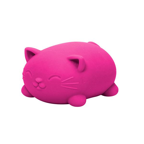 Schylling NeeDoh Cool Cats - Squishy, Sqeezy, Stretchy Stress Ball Cats - 4 assorted colors - Ages 3 and up - One randomly selcted piece stress ball