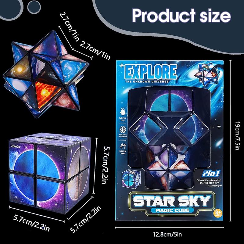 Toys for Boys Age 8-12 Gifts for 9 10 11 12 Year Old Boy Girls, Infinity Cube Fidget Toy for Kids Ages 8-10 Star Cubes for Boys Girl Toys 10-12 Years Old Birthday Presents Gift Ideas