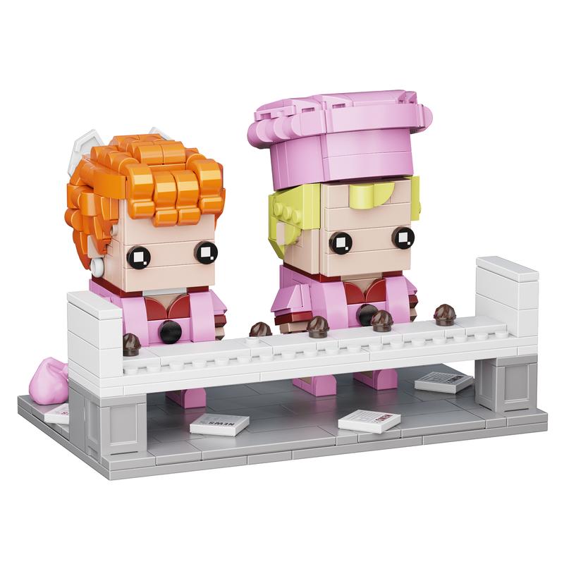 2 in 1 Lucy Figures Building Blocks Set, Ideal for Couples, Perfect Halloween Toys and Gifts for Fans and Kids (455pcs)