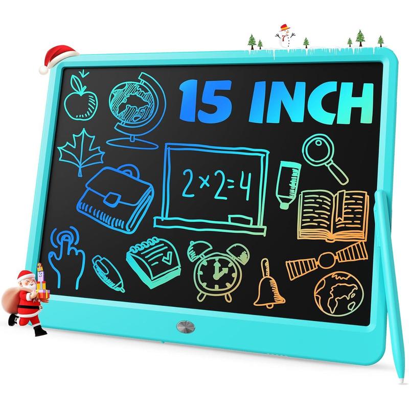 15inch LCD Writing Tablet Teen Boy Girl Gifts Ideas, Easter Birthday Gifts for Kids, Drawing Board Educational Toys for 6 4 5 3 Year Old Boys, Homeschool and Office Message Memo Board (Blue)