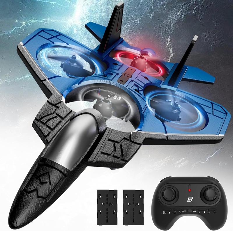 Christmas Remote Control Helicopter Gift Set,drones for beginners rc airplanes,BEZGAR RC Fighter Aircraft F-22 Raptor Aircraft Jet RC Stunt Aircraft rc flying Toys,   rc model Birthday Gift, 360° air roll airplane,for Adults and Kids,rc planes for adults