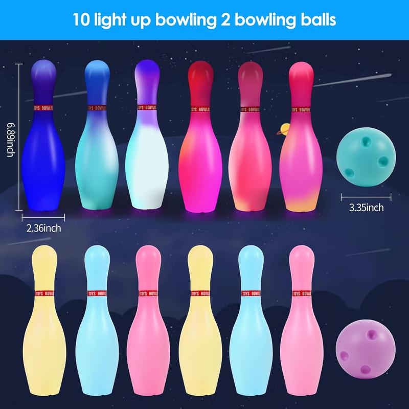 Bowling Set for  and Adults, Christmas Birthday Party ,  Education  Skills Toys, Outdoor Toys