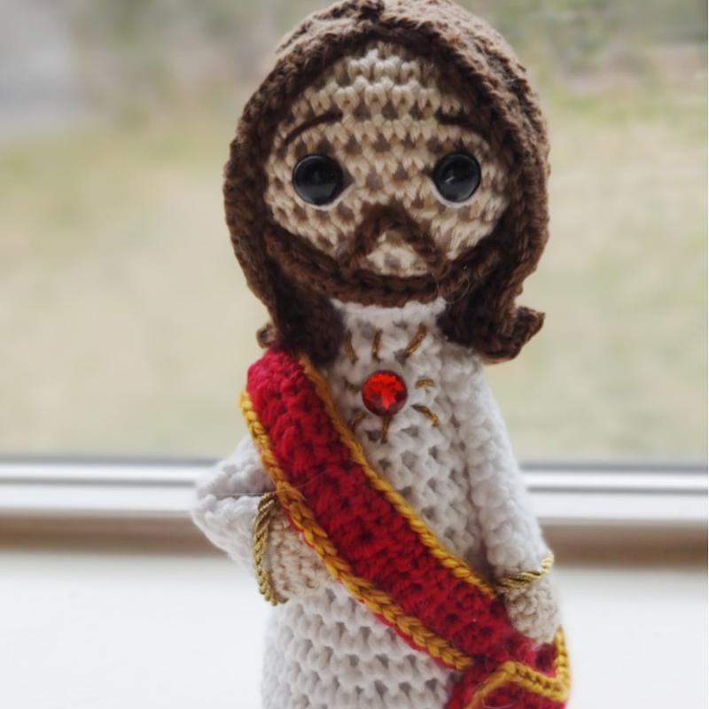 Sagrado Corazon de Jesus Crochet Amigurumi