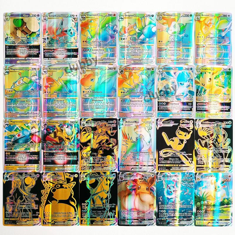 300 Pcs Version Pokemon Vmax Card Shining TAKARA TOMY Cards Game Battle Carte Trading Children Toy