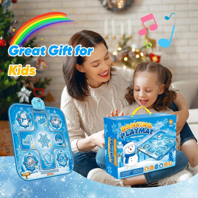 Dance Mat Toys for Girls  , Girls Toys Age 6-8, Gifts for  Year Old Girls, Dance Pad with LED Lights, 6 Game Modes, Built-in Music, Christmas Birthday Gifts for Kids