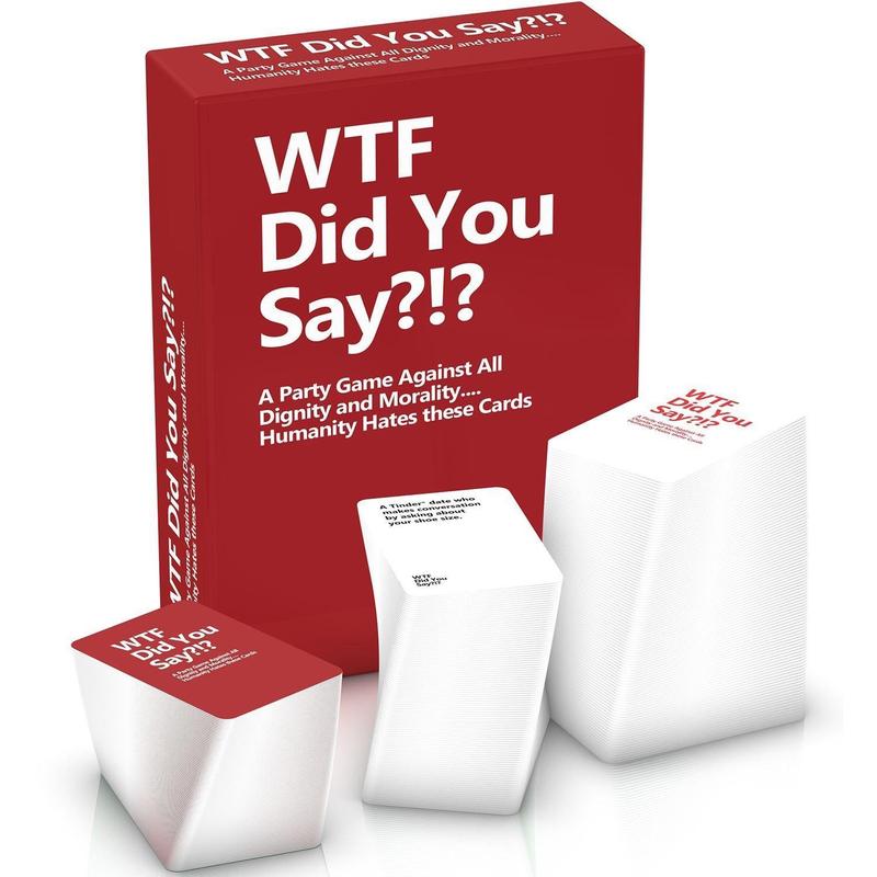 WTF Did You Say? 1 Set Adult Party Card Game, Humorous Conversations and Laughter Party Game, Party Gift, Party Activities Supplies