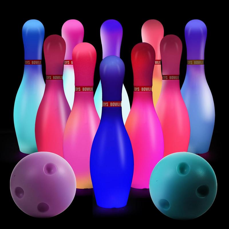 Bowling Set for  and Adults, Christmas Birthday Party ,  Education  Skills Toys, Outdoor Toys