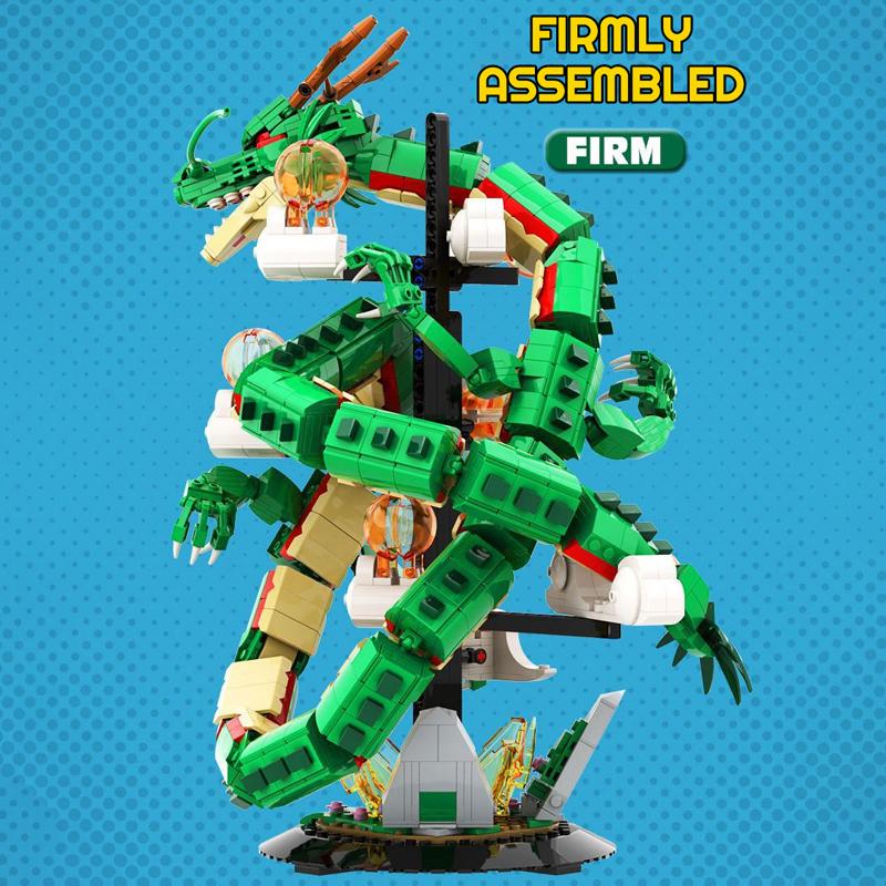 BARWEER-Movie Game MOC DK5007 Divine Dragon Ball Model 1826PCS Building Blocks Brick Puzzle Toys for Children Boys Adults Kids Gift