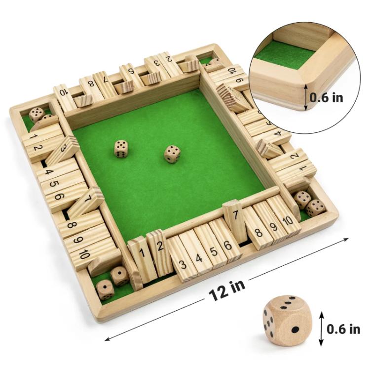 Close The Box Digital Flip Game Board Games,Add, Subtract, Multiply And Divide Arithmetic Game,Family Interactive Games,2-4 Person KTV Bar Games Dice Games - Perfect for Family Gatherings and Gatherings