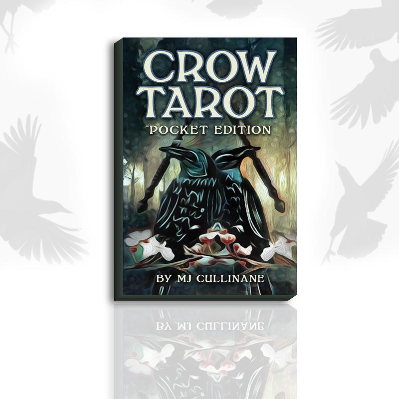 Crow Tarot Pocket Edition: 78 Tarot Card Deck & Guidebook; Divination tool for tarot readings, psychic readings, fortune telling, spiritual, unique tarot