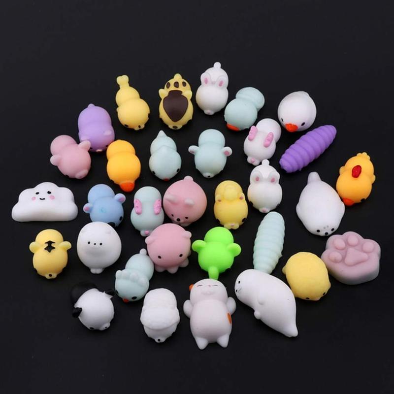 Christmas GIFT 24Pcs Mochi Squishy Toys for Kids Classroom, Stress Relief Toys Easter Egg Fillers