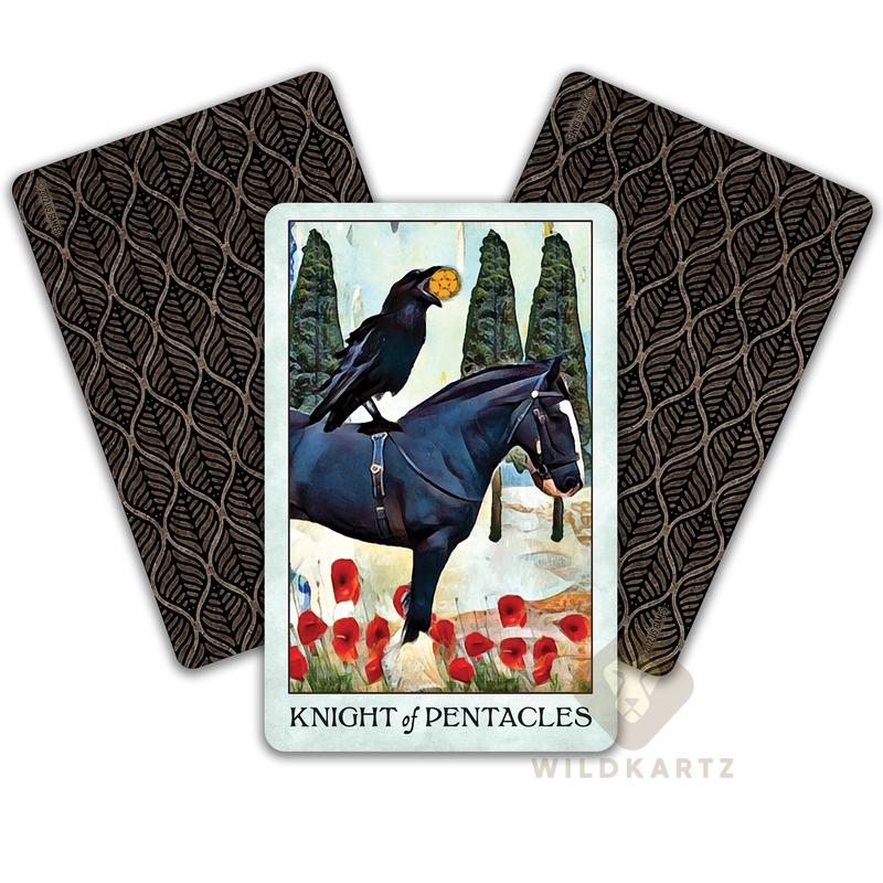 Crow Tarot Pocket Edition: 78 Tarot Card Deck & Guidebook; Divination tool for tarot readings, psychic readings, fortune telling, spiritual, unique tarot