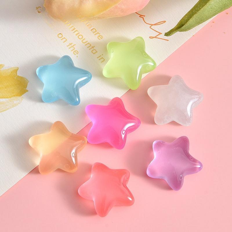 Mini Simulation Cartoon Starfish (20pcs 50pcs), DIY Handmade Jewelry Resin Accessories, Micro Landscape Ornaments For Fish Tank