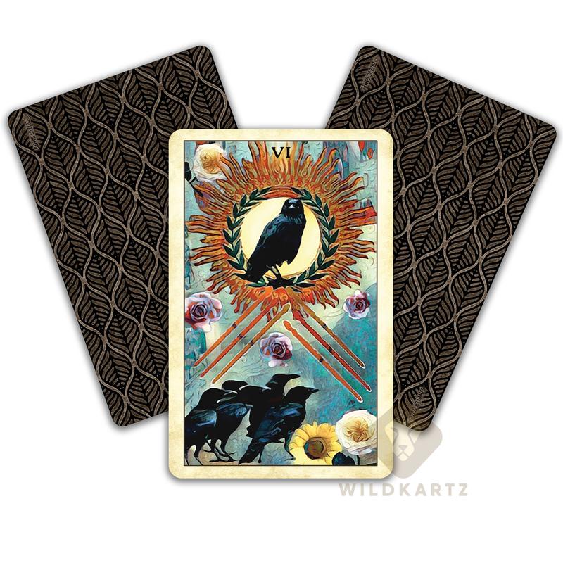 Crow Tarot Pocket Edition: 78 Tarot Card Deck & Guidebook; Divination tool for tarot readings, psychic readings, fortune telling, spiritual, unique tarot