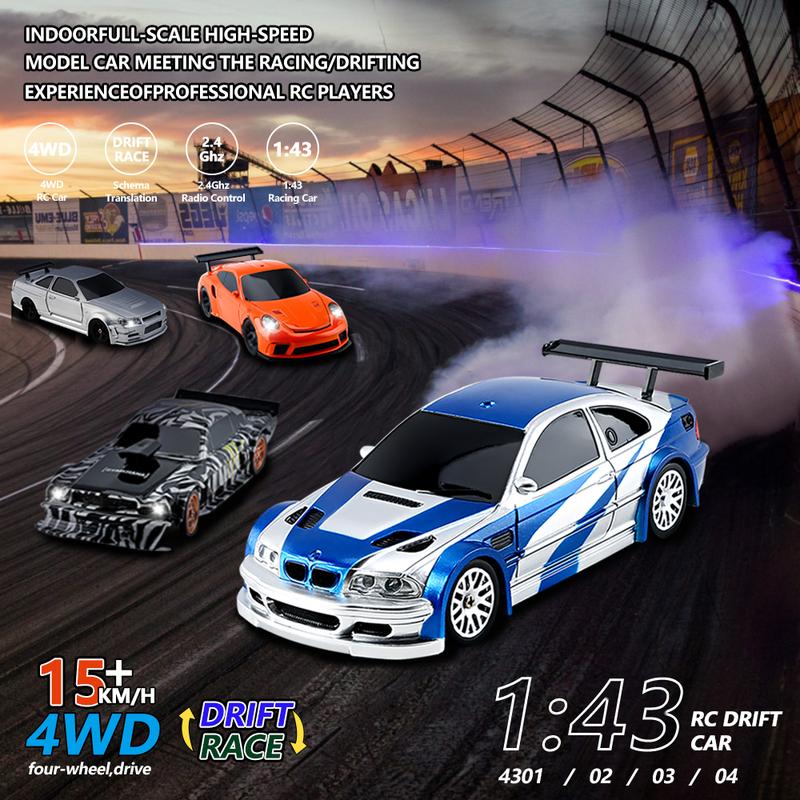 1 43 RC Mini Racing Cars 2.4G Radio Control Drift Car 4WD Off-road High-Speed 15km h Vehicle Model Toys for Boys Mini Gifts