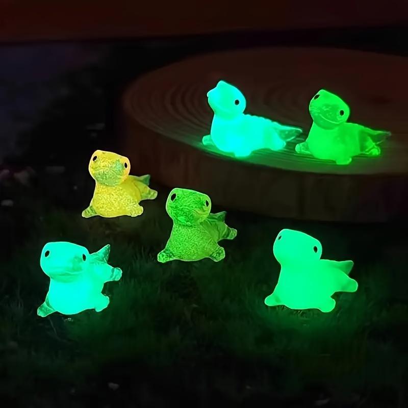 Random Color Cute Cartoon Lizard Shaped Glowing Resin Ornament, 10pcs 30pcs Mini 3D Colorful Glowing Lizard, DIY Handmade Jewelry Resin Accessories Micro Landscape Ornaments, Fish & Aquatic Supplies