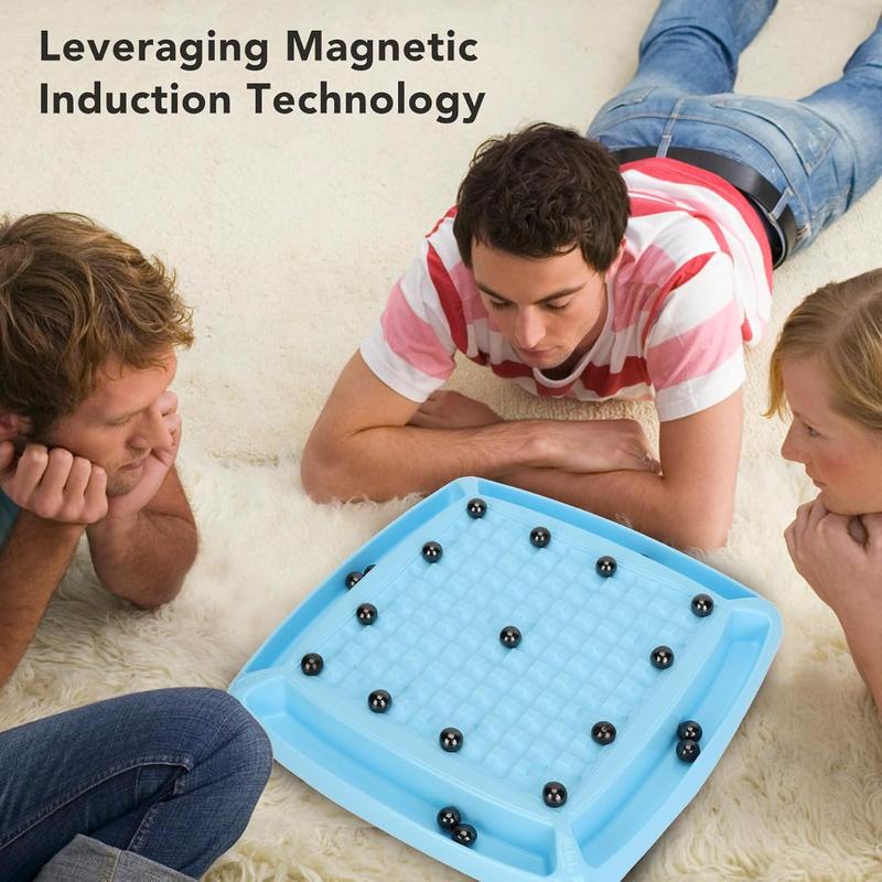 Magnetic Chess Game, Fun Family Magnet Chess Game with 40p Stones, Magnetic Chess Board Game for Kids and Adults, Magnetic Game Gifts for Boys & Girls, 2-4 Players