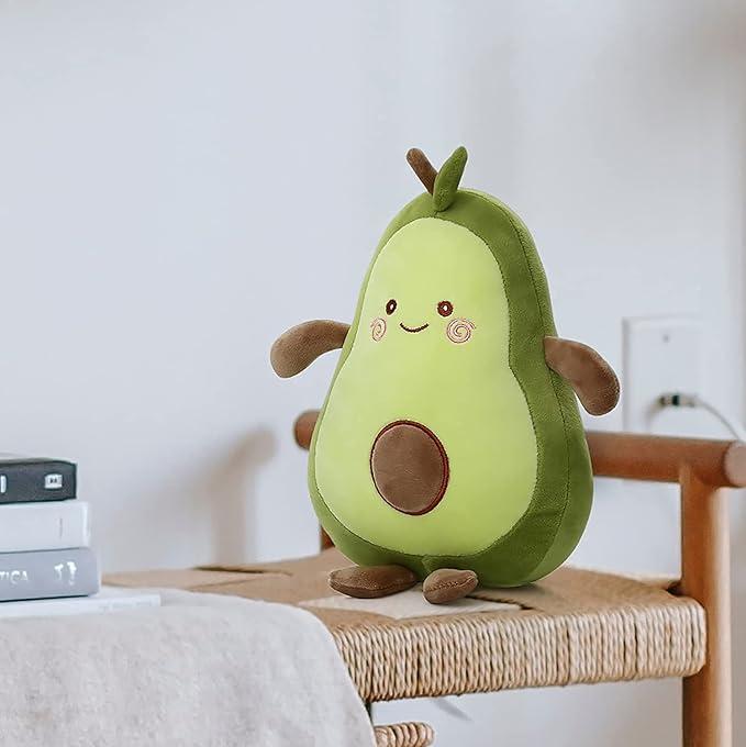 Niuniu Daddy Avocado Stuffed Animal 11.5 inch Plushies Squishy Snuggle Plush Toys Soft Kawaii Food Shaped Plushie Fruit Series Hugging Pillow for Kids Toddlers Teen