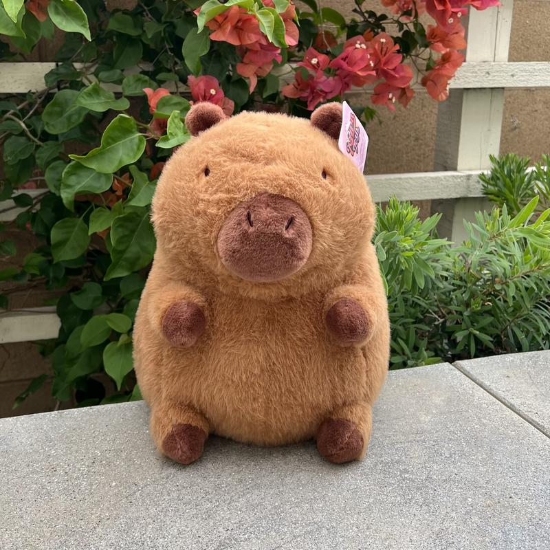 Cooper the Capybara Plush Companion – Ultra-Soft, Brown Fur Cuddly Buddy for Daily Outings, Nap Time, and Snuggles