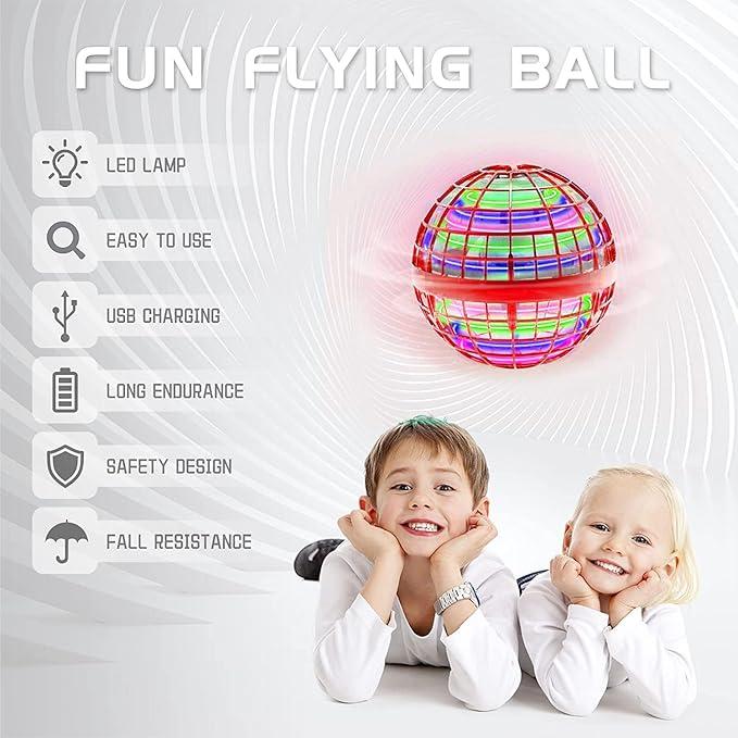 Magic Levitating Spinning Sphere – Rechargeable Glowing Flight Toy with Built-in Battery – Perfect Birthday or Christmas Gift for Kids orbball