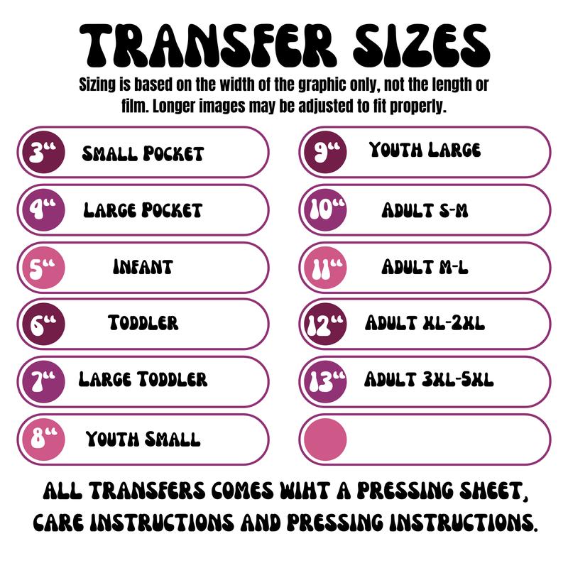 Heat transfer, pray, press and peel, made to order