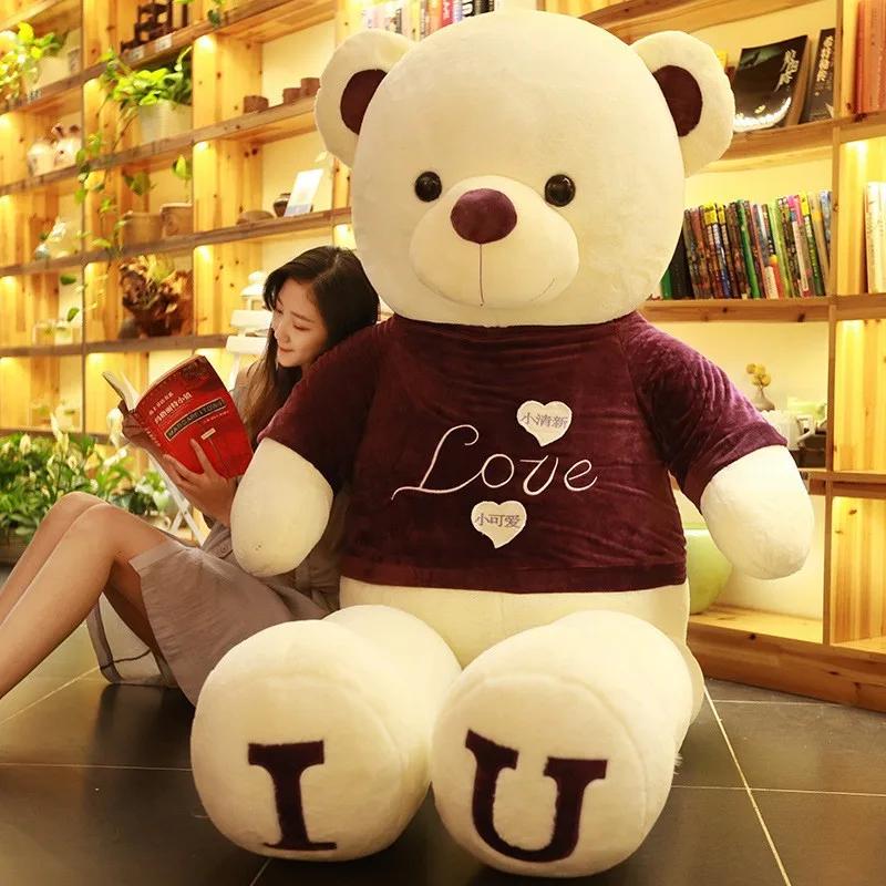 Large Size Teddy Bear Plush Toy Lovely Giant Bear Huge Stuffed Soft Dolls Kids Toy Birthday Gift For Girlfriend