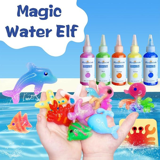 Aqua FairyDIY Christmas GiftsWater Gel Kit - Magic Water Elf Toy - 20 Colors Magic Gel - 10 Molds - Squishy Maker - Party Favor - Birthday