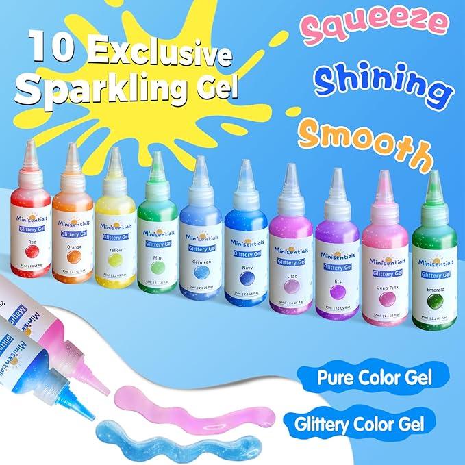 Aqua FairyDIY Christmas GiftsWater Gel Kit - Magic Water Elf Toy - 20 Colors Magic Gel - 10 Molds - Squishy Maker - Party Favor - Birthday