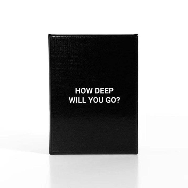 How Deep Will You Go? Conversation Game, 1 Box Card Game with 99 Question Cards & 1 Manual, Suitable for Multi-person Entertainment