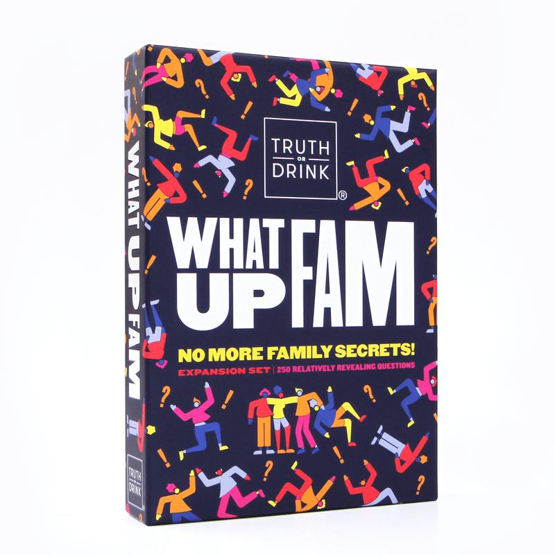 Truth or Drink: What Up Fam | Family Secrets Card Game by Cut