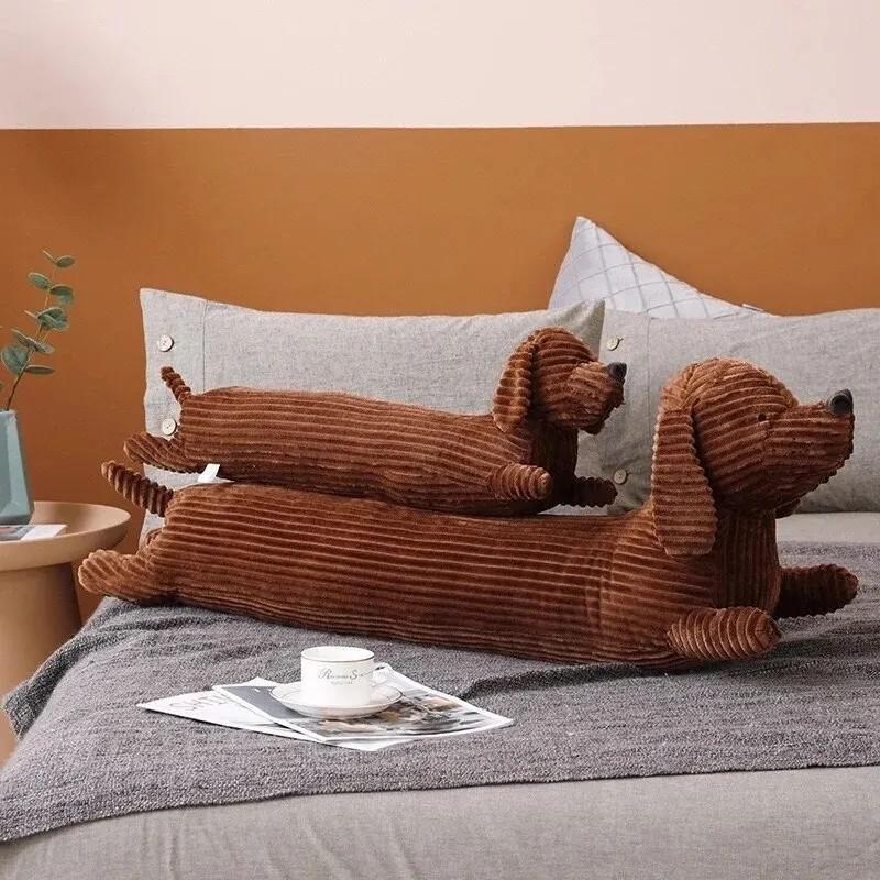 Cute Long Dog Shaped Plush Toy, Stuffed Animal Pillow, Soft & Comfy Plush Cushion for Sofa, Bed, Sofa, Office, Car, Home Decor, Christmas Gift