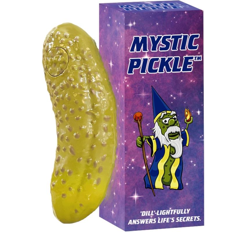 Best Novelty Gag Gift !!! Mystic Pickle - Magic Fortune Teller with 100+ Witty Responses - Best Novelty Gag Gift for Friends, Family, and Students