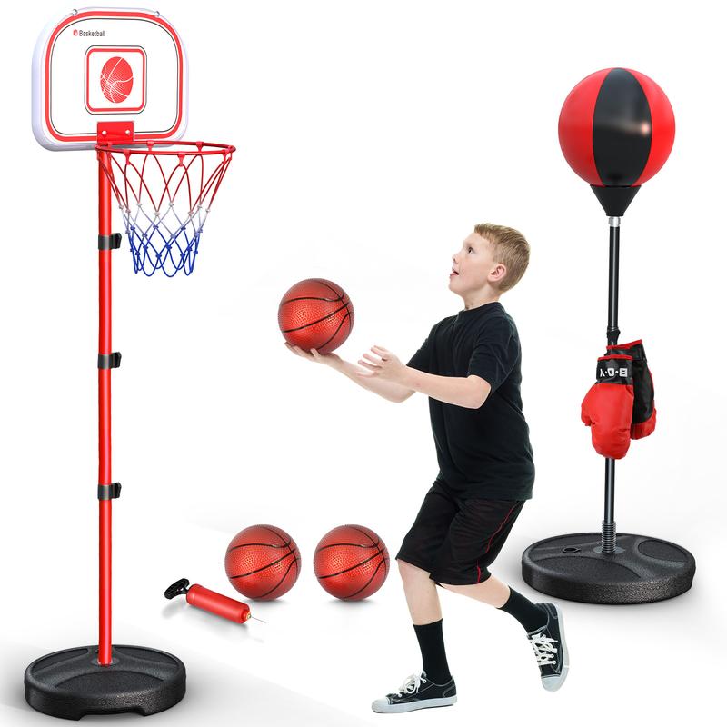 Indoor Mini Basketball Hoop for Kids with Electronic Scoreboard & 3 Balls