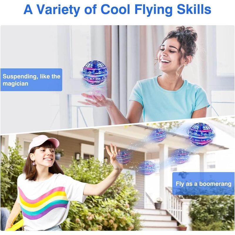 Flying Orb Ball Flying Toys: Fly Orb Hover Ball Floating Boomerang Spinner Spinner Drone Flying Boomerang Balls, Cool Toys Gifts for 6 7 8 9 10 12 13 14 15 Year Old Boys Girls Teens